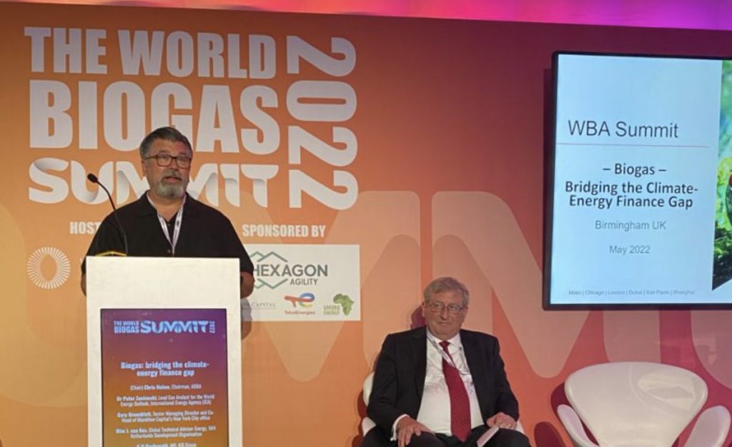 Intervento di C. Maloney, CEO di Entsorga Inc, al World Biogas Summit 1 Schermata 2022 07 04 alle 09.46.34